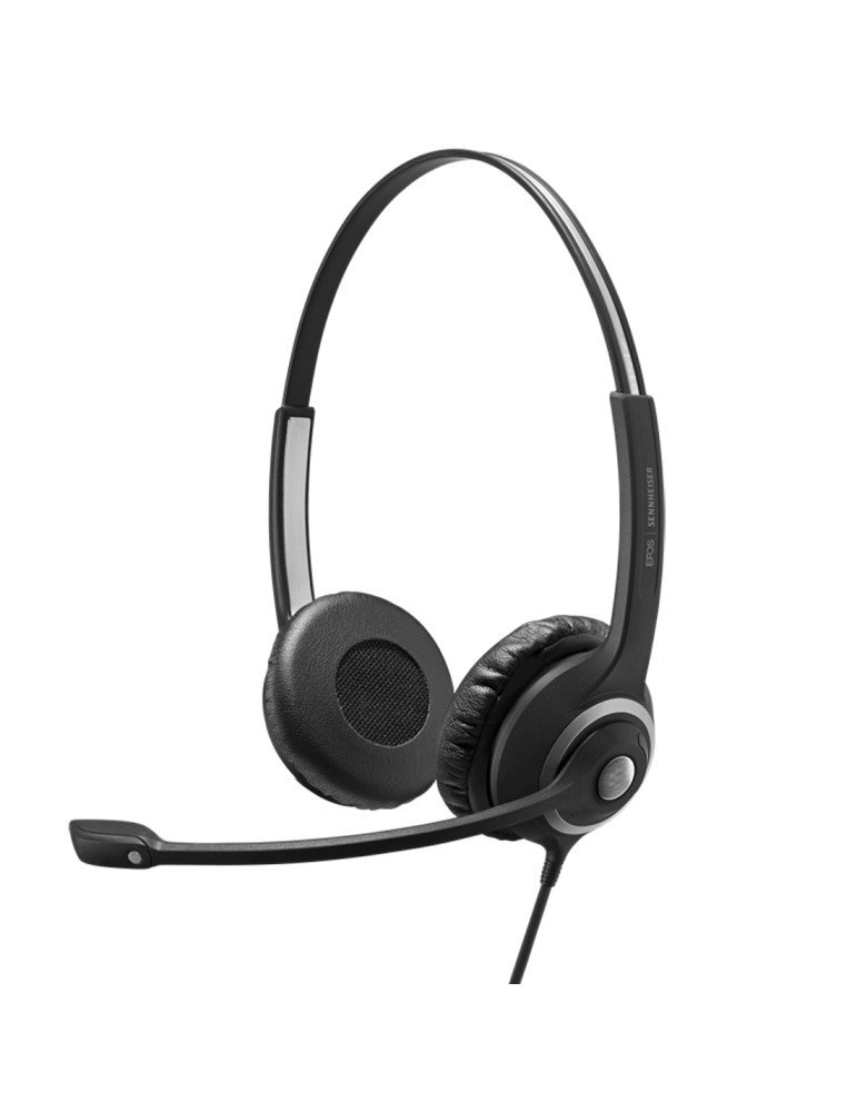 EPOS Headset IMPACT SC 268, Stereo, kabelgebunden EasyDisconnect, binaurales Headset mit Kopfbügel, für Narrowband Telefone, ink