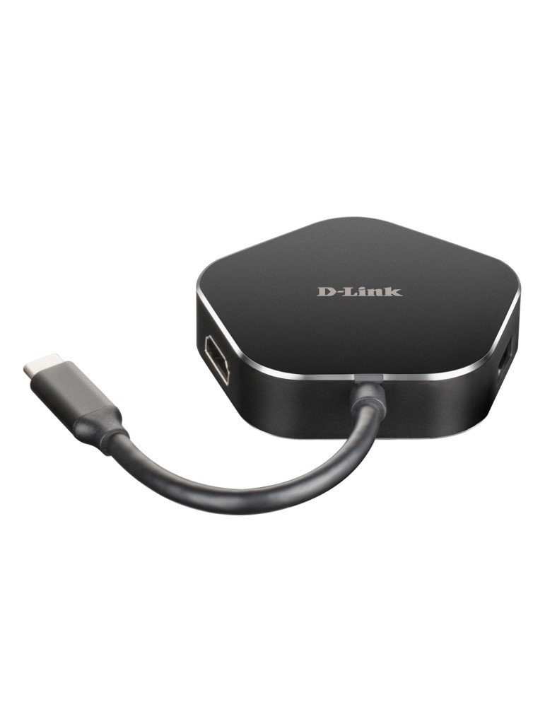 D-Link 4-In-1 USB-C Hub (DUB-M420) [2x USB 3.0, 1x HDMI, 1x USB-Typ C/Thunderbolt 3]