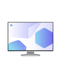 Eizo FlexScan EV2485-WT Office Monitor - IPS, USB-C, HDMI, 5 ms