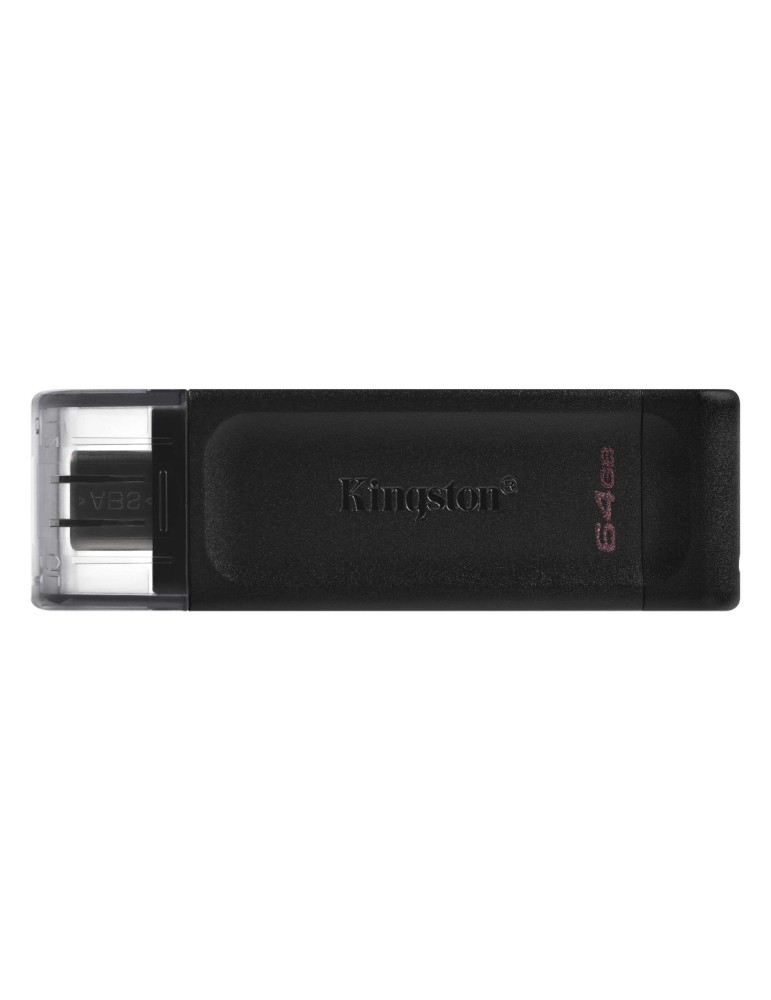 Kingston DataTraveler 70 Typ-C 64GB USB-Stick Mit Schutzkappe, bis zu 200 MB/s, USB 3.2 Gen 1x1 (5 Gbit/s)