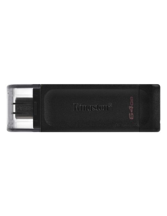 Kingston DataTraveler 70 Typ-C 64GB USB-Stick Mit Schutzkappe, bis zu 200 MB/s, USB 3.2 Gen 1x1 (5 Gbit/s)