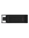 Kingston DataTraveler 70 Typ-C 64GB USB-Stick Mit Schutzkappe, bis zu 200 MB/s, USB 3.2 Gen 1x1 (5 Gbit/s)