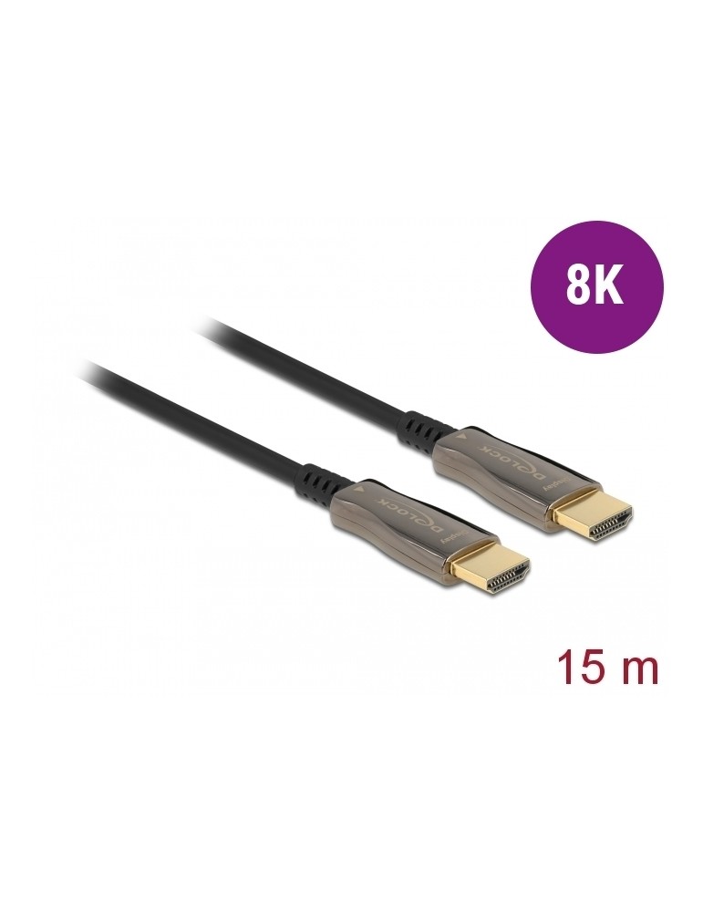 Delock Aktives Optisches Kabel HDMI 8K 60Hz, 15 m