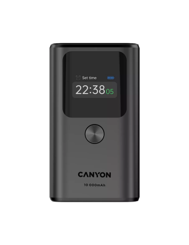 CANYON Powerbank OnPower 130 TFT 10000 mAh PD30W Dark Grey