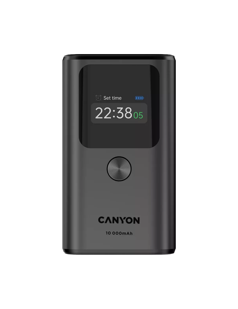 CANYON Powerbank OnPower 130 TFT 10000 mAh PD30W Dark Grey