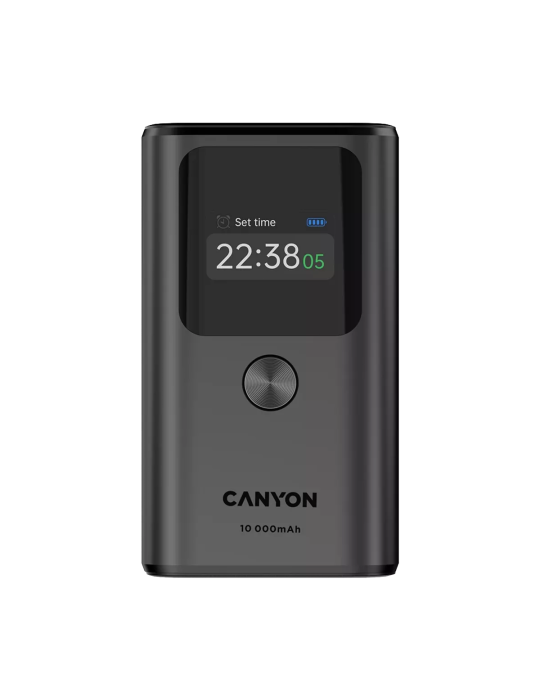 CANYON Powerbank OnPower 130 TFT 10000 mAh PD30W Dark Grey