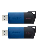 Kingston DataTraveler Exodia M Typ-A 64GB USB-Stick 2er Pack Slider, USB 3.2 Gen 1x1 (5 Gbit/s)