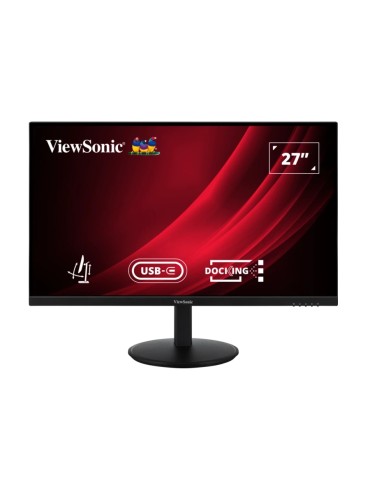 ViewSonic VG2709U-2K LED Office Monitor 68,58 cm (27 Zoll) Ergonomischer Standfuß und USB-C Dockingstation, QHD, 16:9, 4ms, IPS,