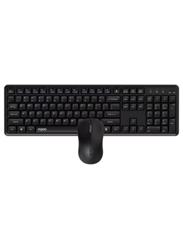 Rapoo 8150M Silent Kabelloses Multimodus-Desktop-Set Schwarz