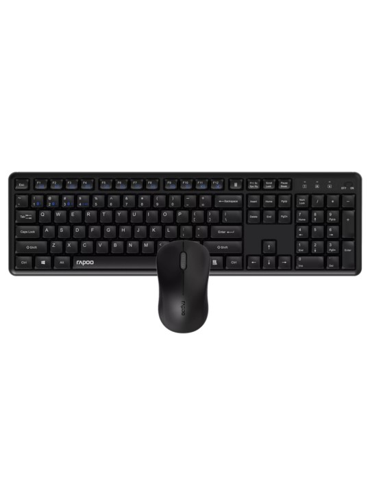 Rapoo 8150M Silent Kabelloses Multimodus-Desktop-Set Schwarz