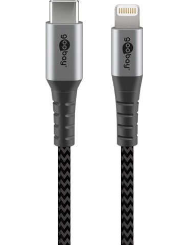 Goobay Lightning USB-C Lade- und Synchronisationskabel, 2m
