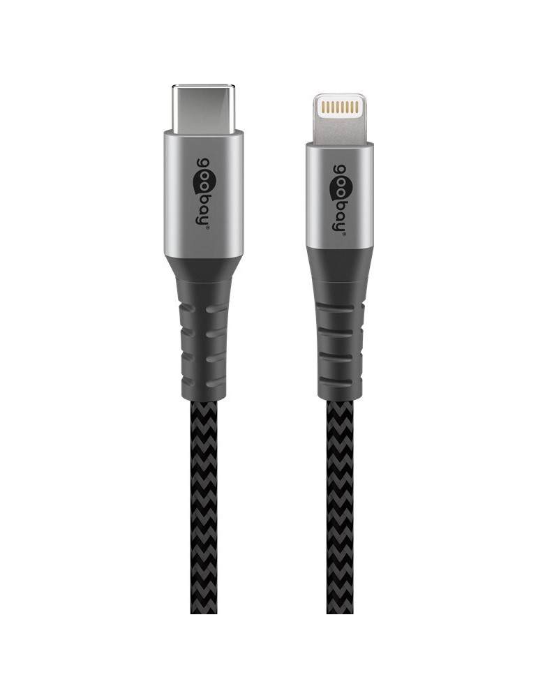 Goobay Lightning USB-C Lade- und Synchronisationskabel, 2m