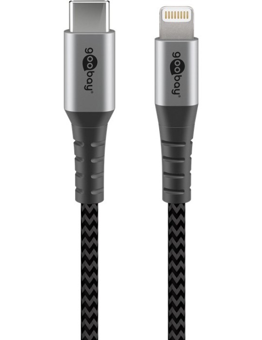 Goobay Lightning USB-C Lade- und Synchronisationskabel, 2m