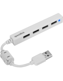 Speedlink SNAPPY SLIM USB Hub, 4-Port, USB 2.0, Passiv, Weiß