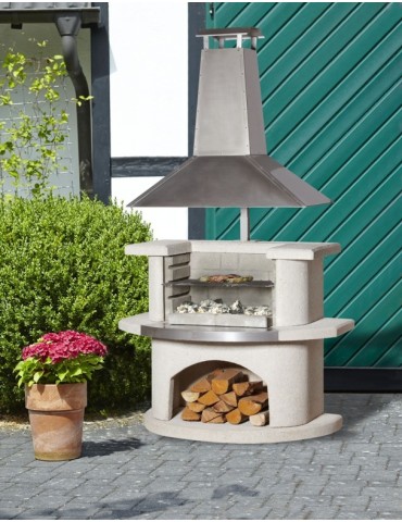 Gartengrillkamin Venedig – Edelstahl & Quarzstruktur | ShopVola 2
