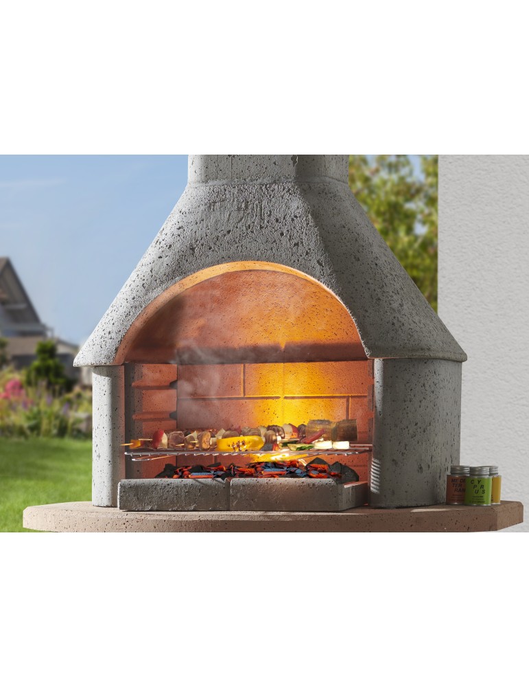 Gartengrillkamin Cortina – naturgrauer Grillkamin | ShopVola