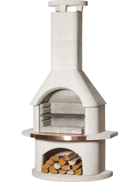 Gartengrillkamin Venezia – weißer Grillkamin | ShopVola