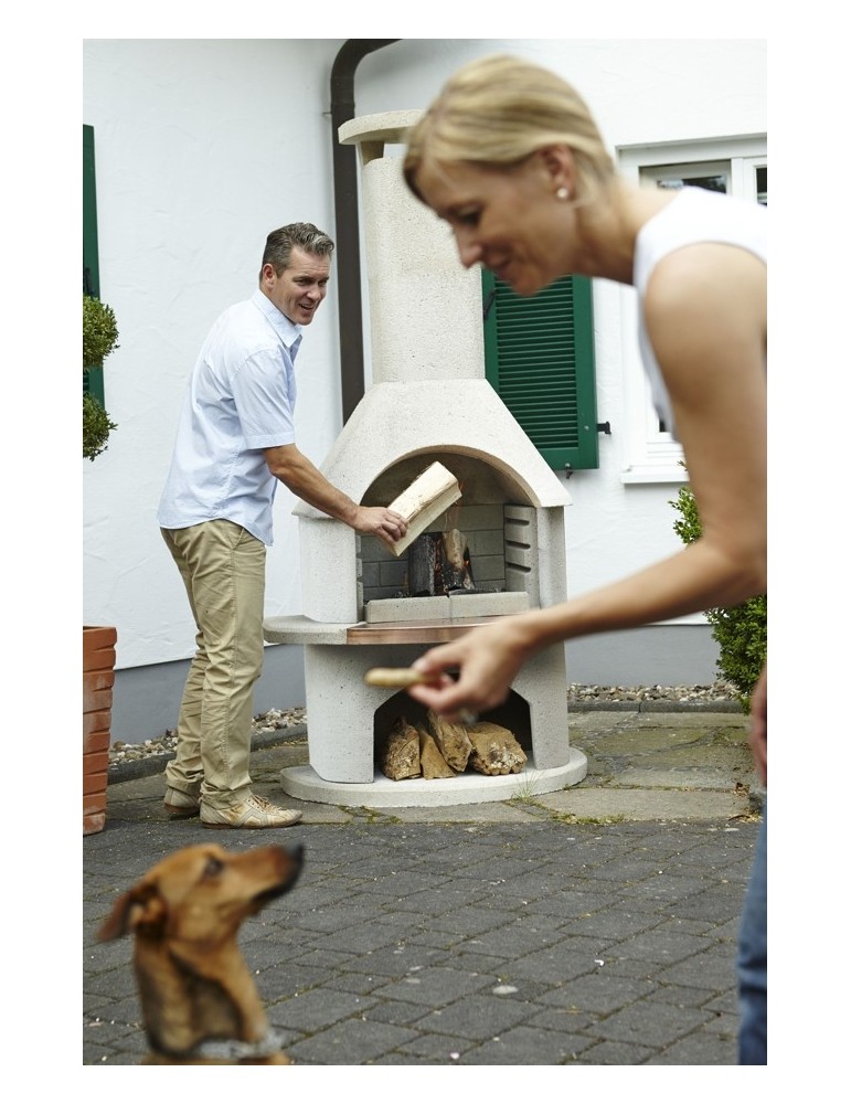 Gartengrillkamin Venezia – weißer Grillkamin | ShopVola