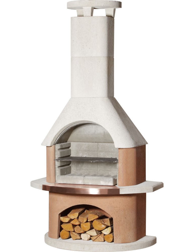 Gartengrillkamin San Remo weiß‑terra | ShopVola