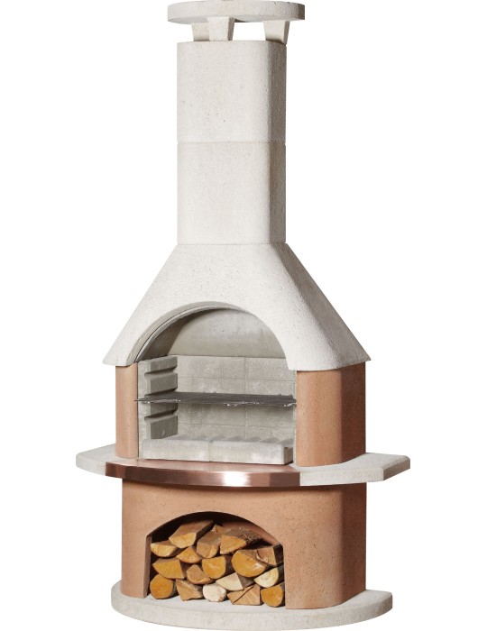 Gartengrillkamin San Remo weiß‑terra | ShopVola