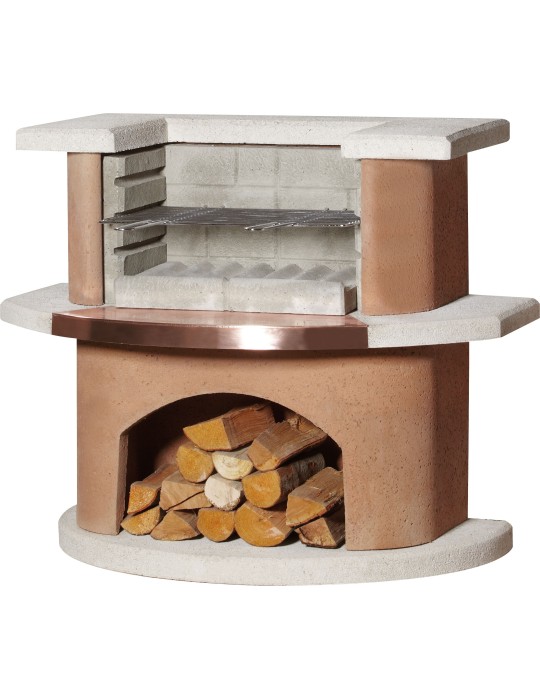 Grillbar Bologna – weiß‑terrakotta Beton‑Grillbar | ShopVola