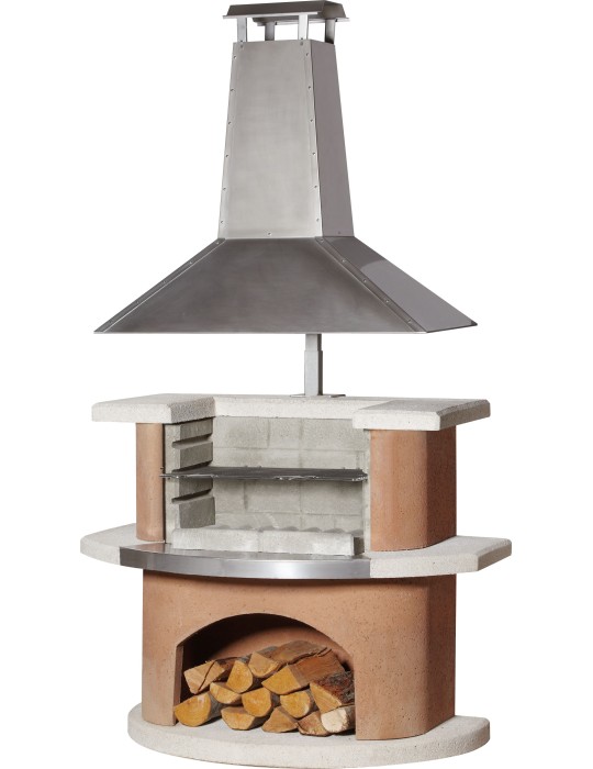 Gartengrillkamin Kampen – Edelstahlhaube & Terrakotta | ShopVola