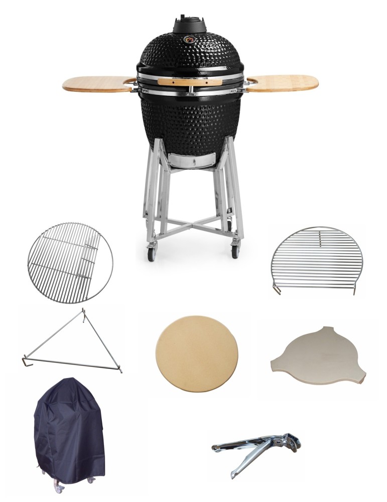 Kamado Set 8‑tlg. – Keramikgrill mit Zubehör | ShopVola
