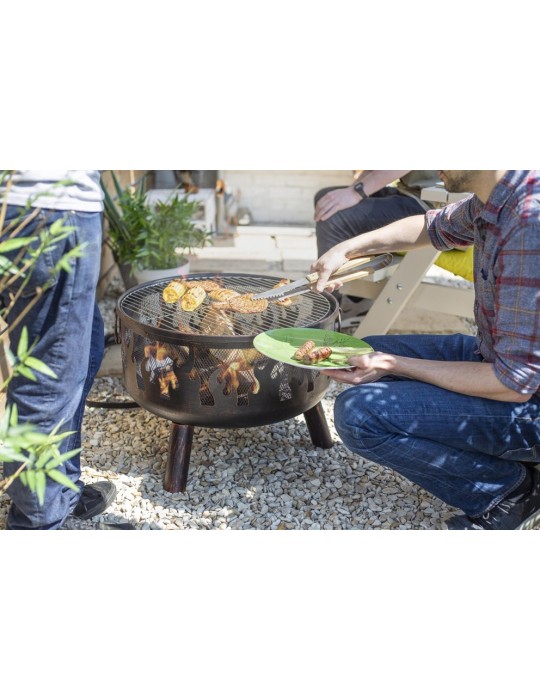 Feuerkorb Wildfire – Feuerstelle mit Grillrost | ShopVola
