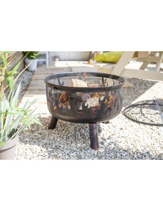 Feuerkorb Wildfire – Feuerstelle mit Grillrost | ShopVola