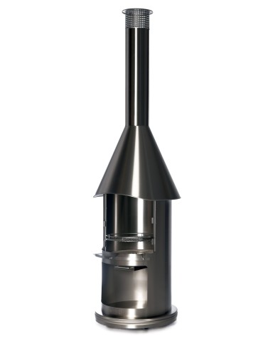 Edelstahlgrill Auckland gebürstet – Gartengrillkamin | ShopVola