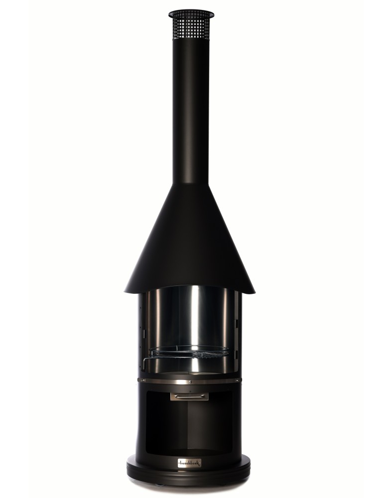 Edelstahlgrill Auckland schwarz – Gartengrillkamin | ShopVola