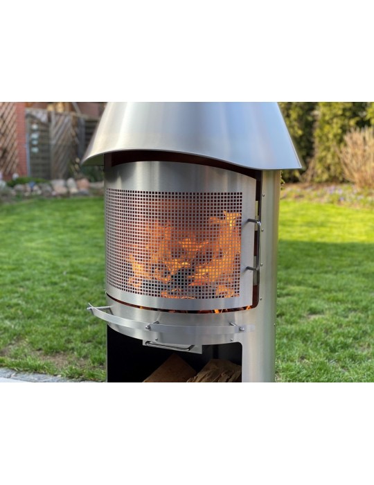 Funkenschutztür Auckland – Sicherheit für Edelstahlkamin | ShopVola