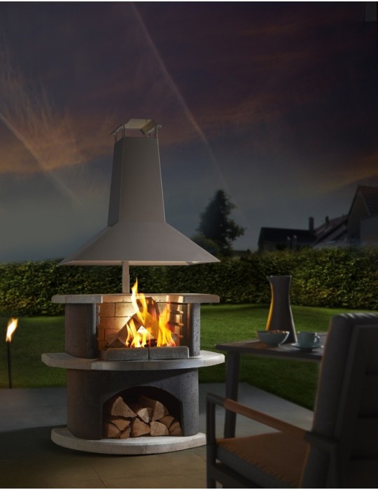 Gartengrillkamin Zürich – moderner Beton‑Grillkamin | ShopVola