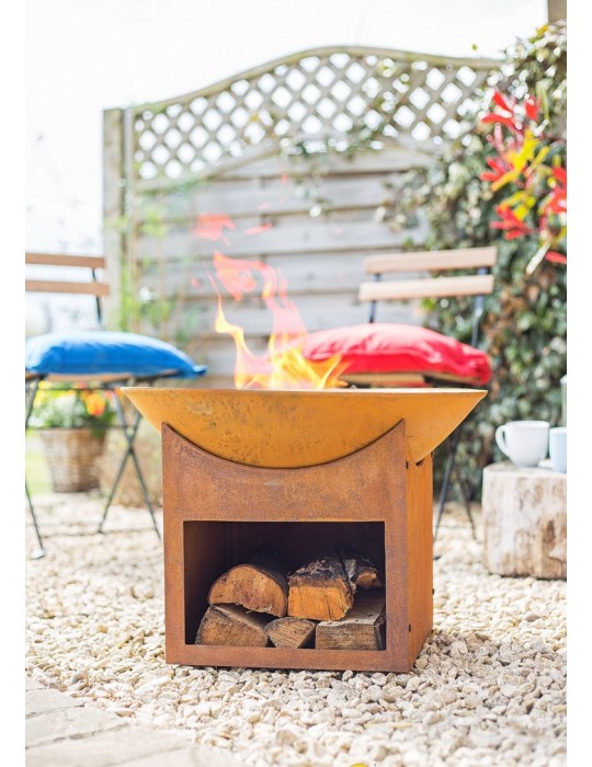 Feuerschale Mumbai – Rostoptik & Gusseisen | ShopVola