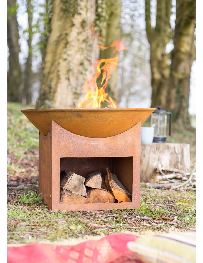 Feuerschale Mumbai – Rostoptik & Gusseisen | ShopVola