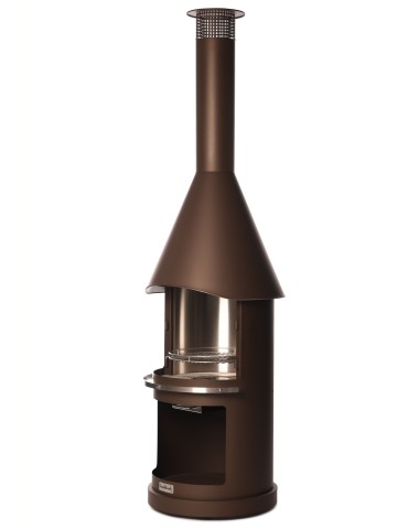 Kamin Sydney braun – Gartengrillkamin aus Edelstahl | ShopVola