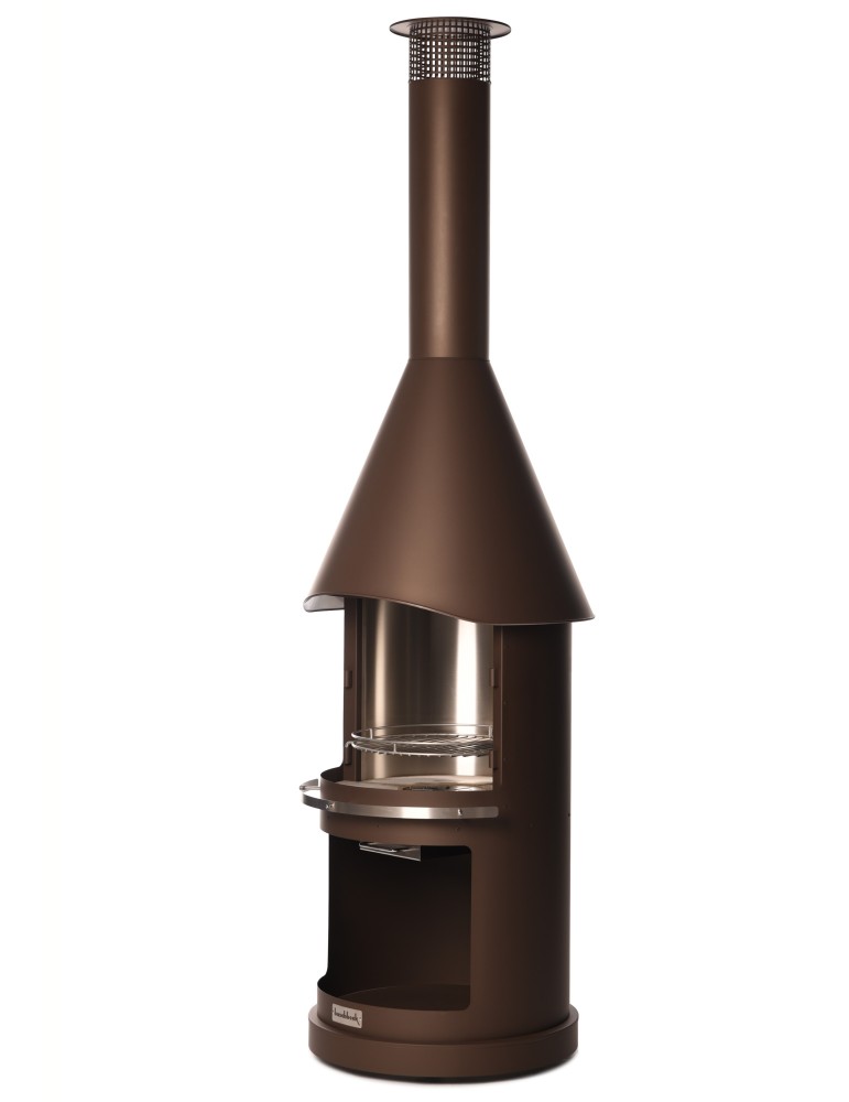 Kamin Sydney braun – Gartengrillkamin aus Edelstahl | ShopVola