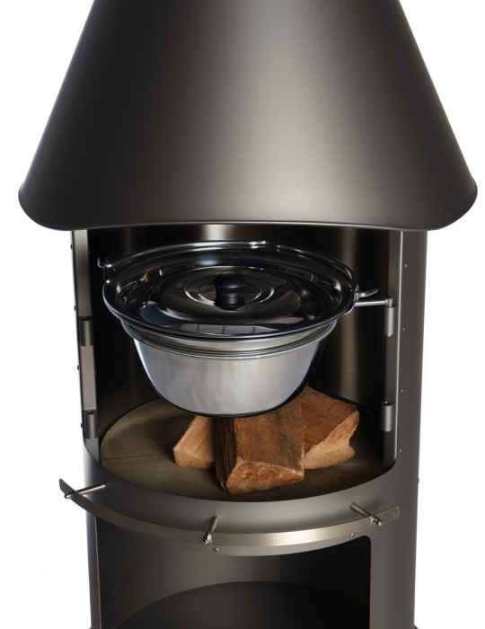 Gulasch-/Glühweintopf Sydney – Edelstahl Topf für Grillkamin | ShopVola