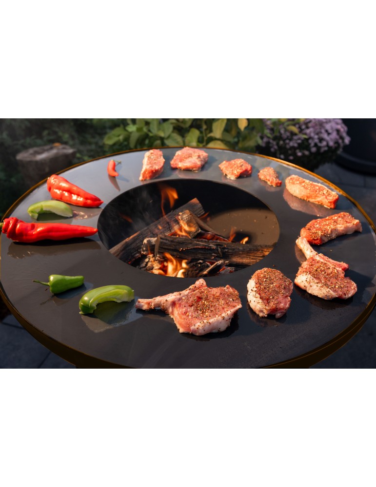 Grillsäule Sioux 80 cm rostoptik – Feuerstelle | ShopVola