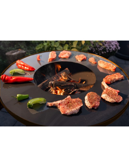 Grillsäule Sioux 80 cm rostoptik – Feuerstelle | ShopVola