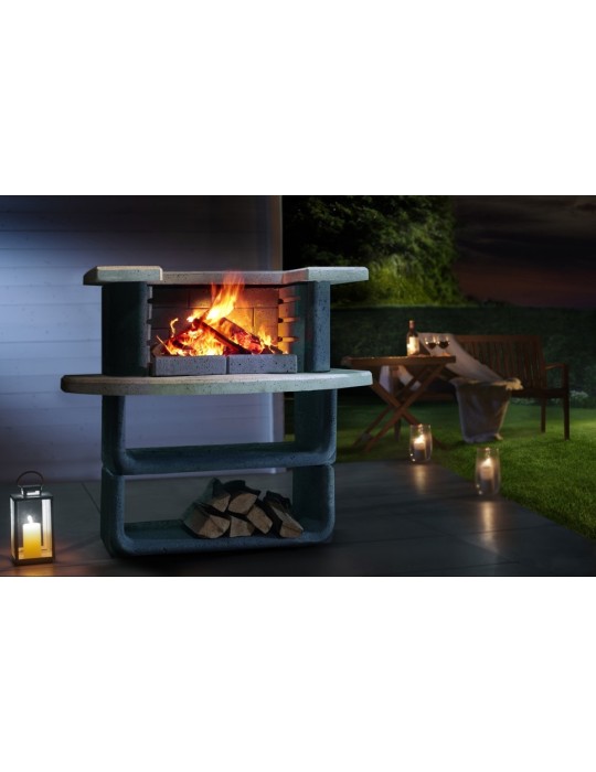 Grillbar Oregon – Beton Grillbar mit Ablagefächern | ShopVola