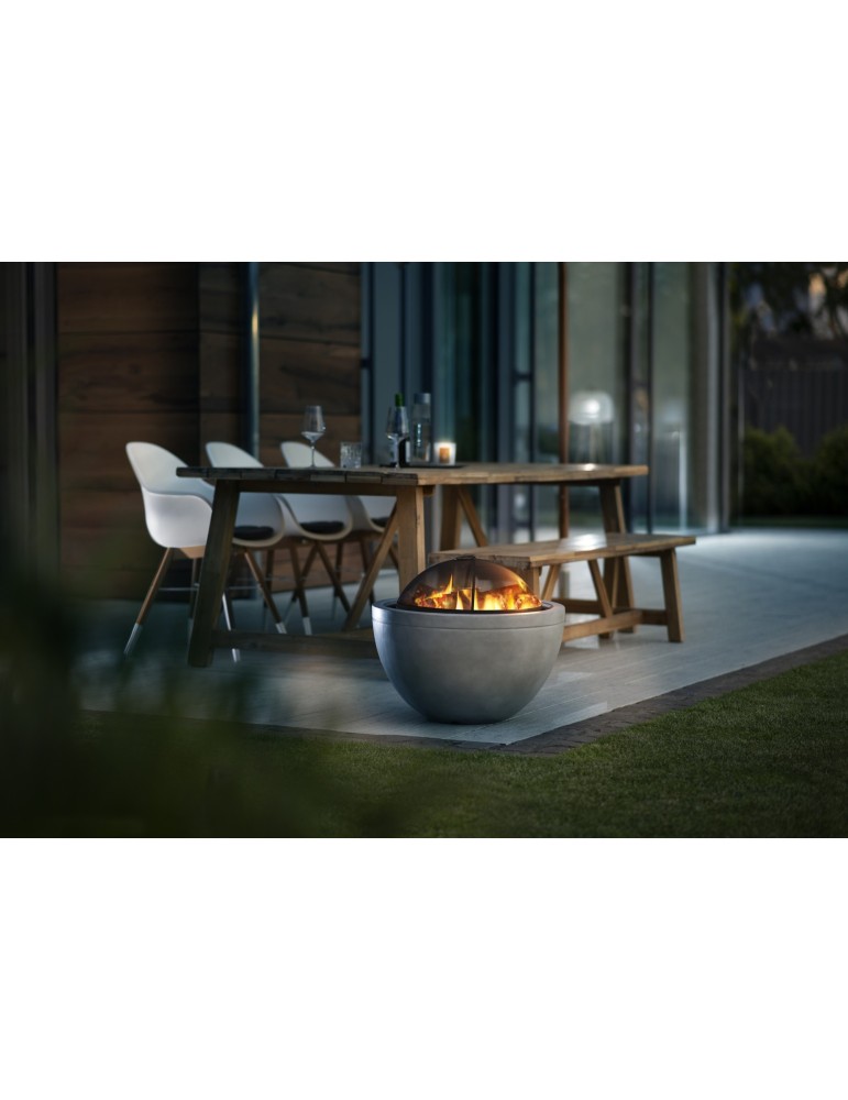 Grill‑Feuerschale Madrid 60 grau – Magnesia/Metall | ShopVola