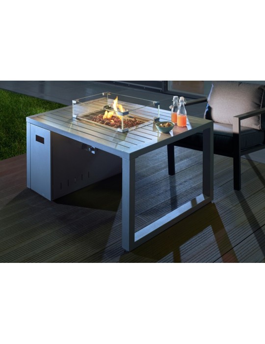 Loungetisch Lagos – Gas‑Feuertisch aus Stahl | ShopVola