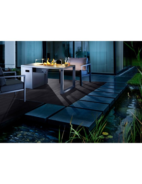 Loungetisch Lagos – Gas‑Feuertisch aus Stahl | ShopVola