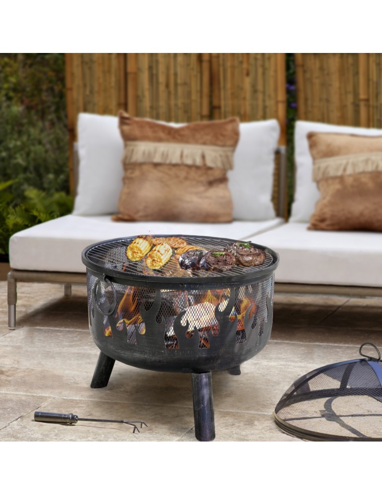 Feuerschale Faya – Feuerstelle mit Grillrost | ShopVola