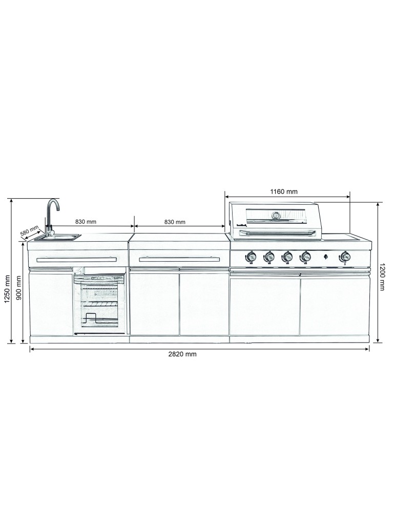 Outdoorküche King Range – Flexible Outdoor‑Küche mit Grill | ShopVola