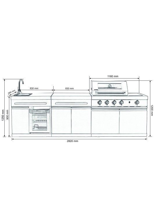 Outdoorküche King Range – Flexible Outdoor‑Küche mit Grill | ShopVola