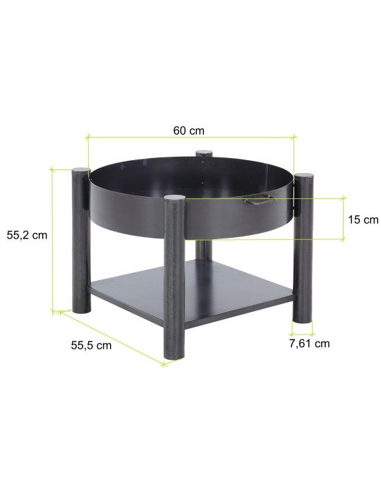Feuerschale Zahara – Stahl & Rostpatina | ShopVola