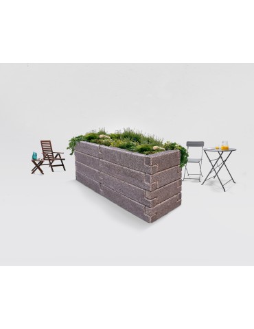 Schmales R-Form Länge 350 cm Hochbeet (S2) 2