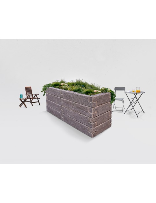 Schmales R-Form Länge 350 cm Hochbeet (S2)